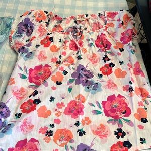 St. John’s Bay peasant tops. size petite large.